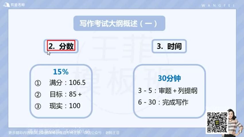 2021年12月英语六级王菲四六级作文模板课