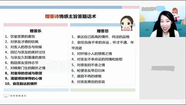 2020-2021谢欣然高二语文春季强化班网课资源下载(完整版 高清)