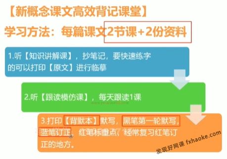 北大军哥新概念一册精讲背诵视频课(含资料)百度网盘