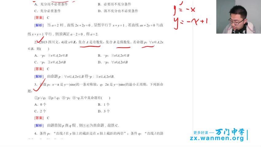 万门：高中数学选修2-1串讲（刘畅）