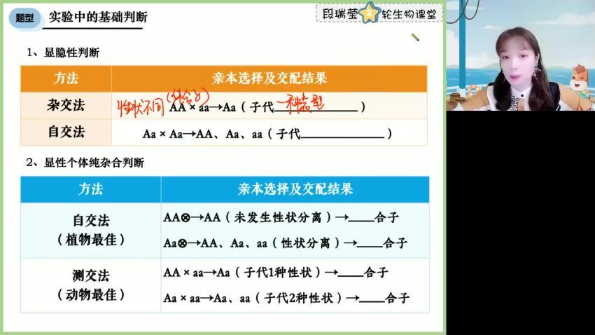 2023高三高途生物段瑞莹（箐英班）二轮春季班 网盘资源