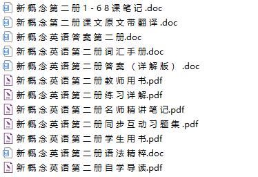 新概念英语1-4册全套电子版下载_学生版_教师版(含词汇)百度云资源