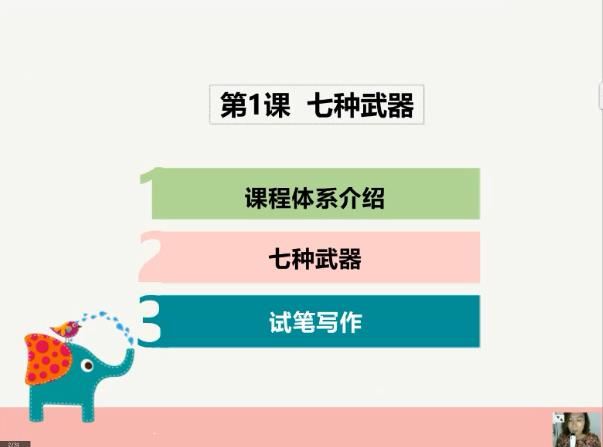 [作文课]小学语文3-4年级作文辅导教学视频网课(思晨写作系列一阶课程)