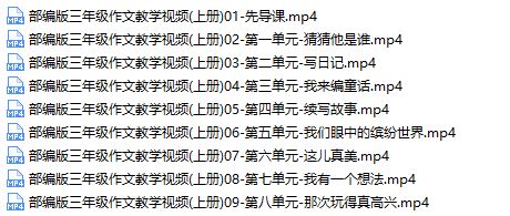 新部编版三年级课本作文同步辅导训练提高视频课程(上下全册 16单元)