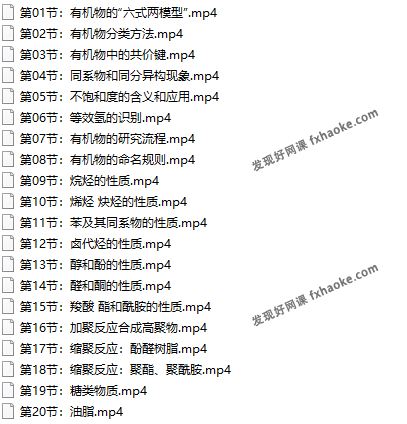 李政老师2022年高中有机化学逆袭班(41讲 通用版)百度云网盘