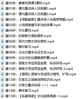 2020-2021张宁老师高一语文春季提高班网课教学视频(系统强化 完整版)下载